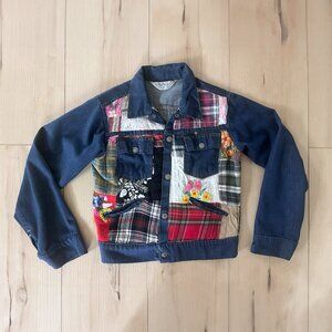 Vintage Patchwork Denim Jacket XS